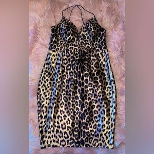 Leopard Print Mini Dress